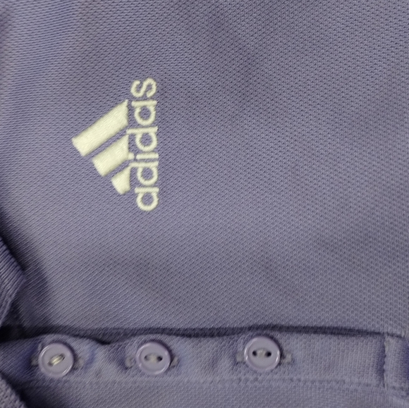 Adidas Toddler Girl 2T  Purple Ruffle Polo Dress Short Sleeve Classic Preppy - Picture 7 of 9